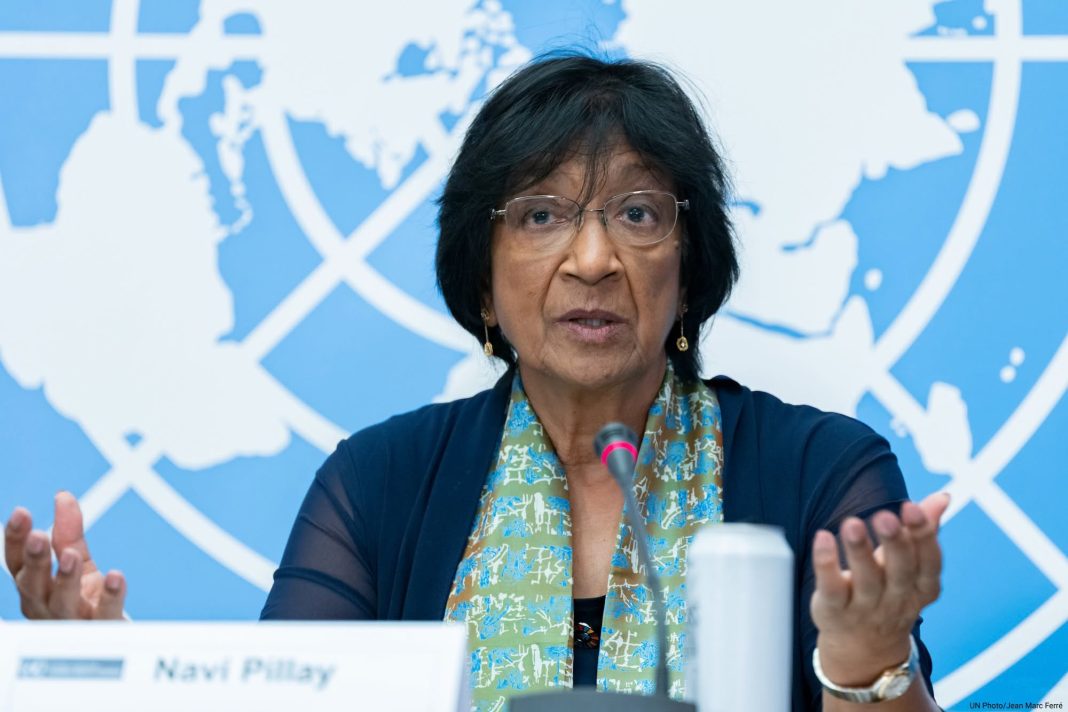 Nobel Peace Prize winner Navi Pillay urges leaders to protect human rights, refrain from war