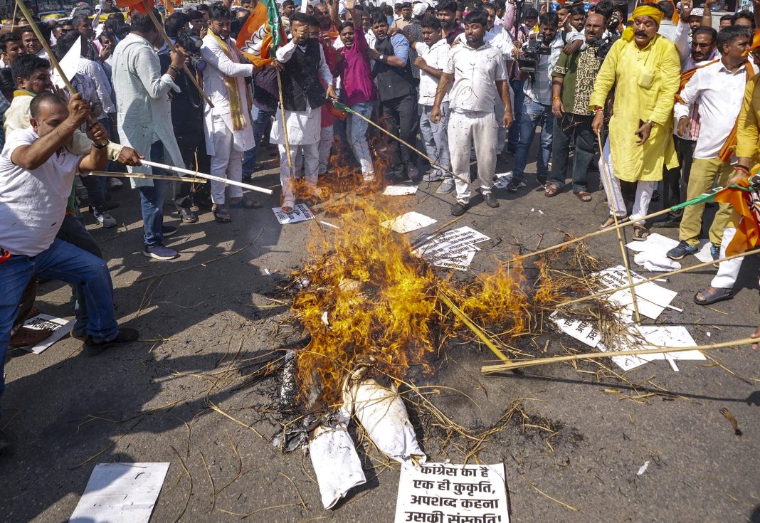 BJP holds nationwide protests over Kharge’s remarks against PM Modi, demands apology