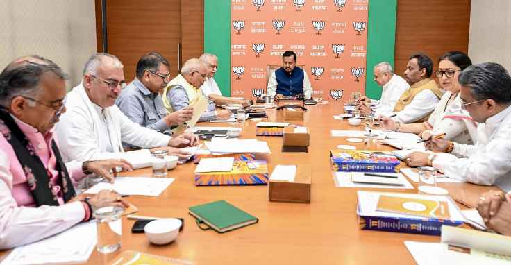 Nitin Nabin discusses ‘various organisational matters’ with BJP national general secretaries